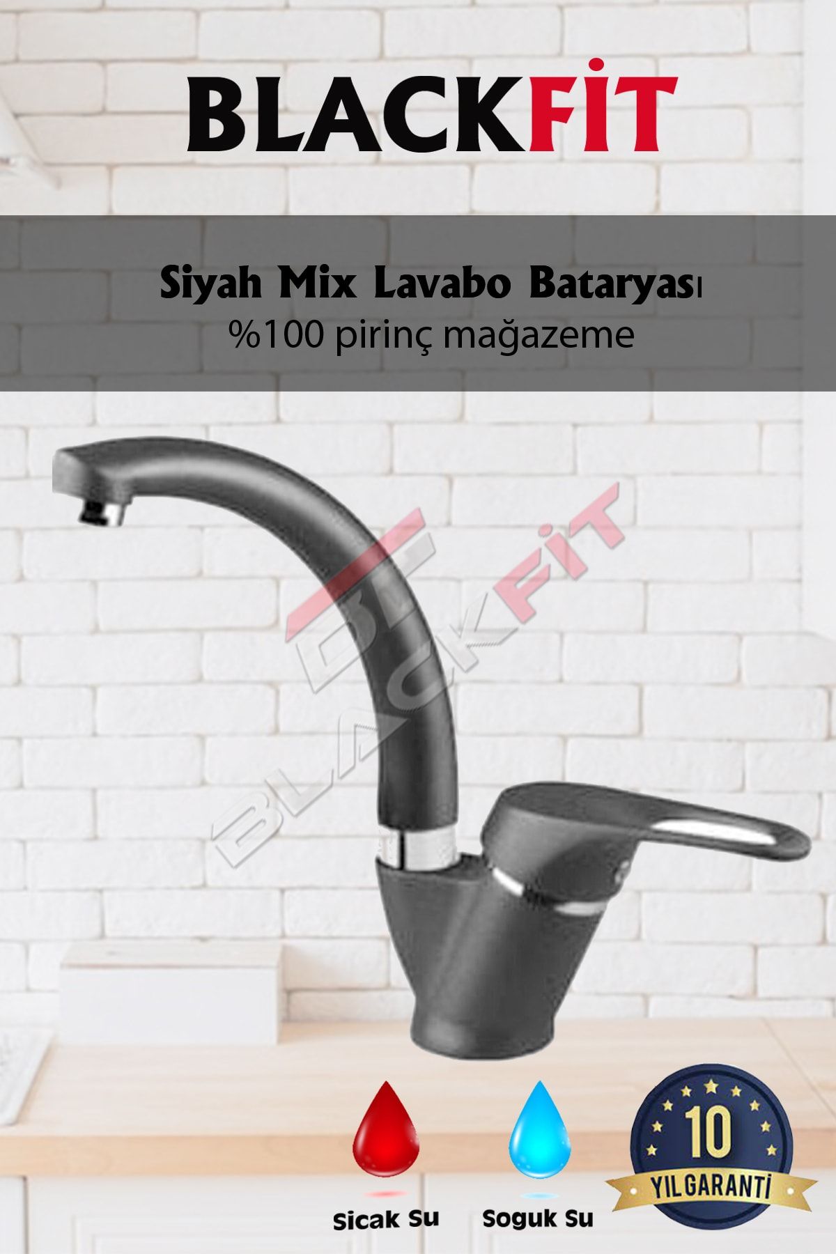 Siyah Sürgülü Duş Seti Duş Başlığı Banyo Seti Lavabo Bataryası Banyo Bataryası 5 Yıl Garantili