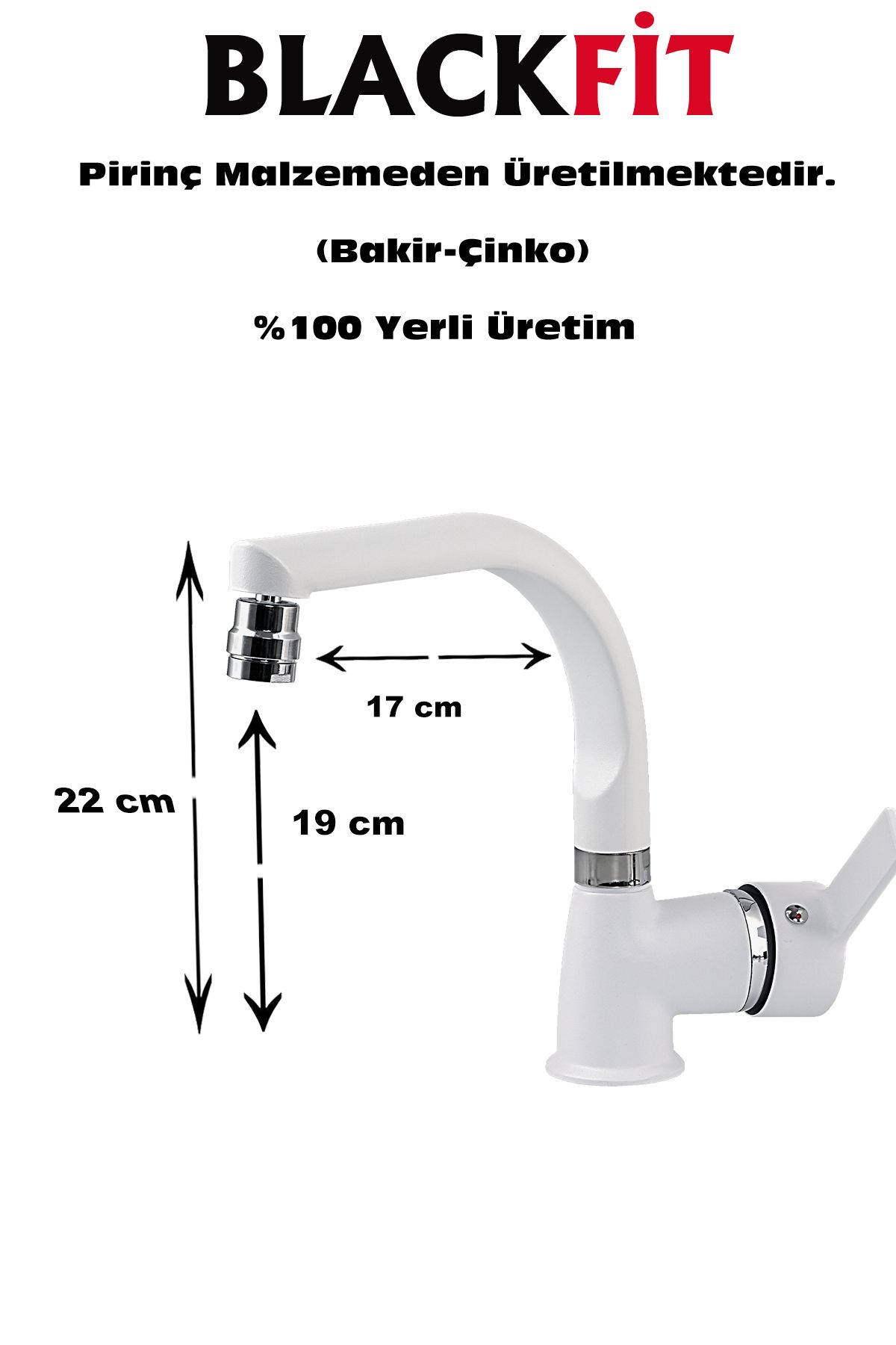 Beyaz Delta Lavabo Bataryası Oynar Başlıklı Banyo Bataryası Çift Su Girişli Lavabo Musluğu Çeşme