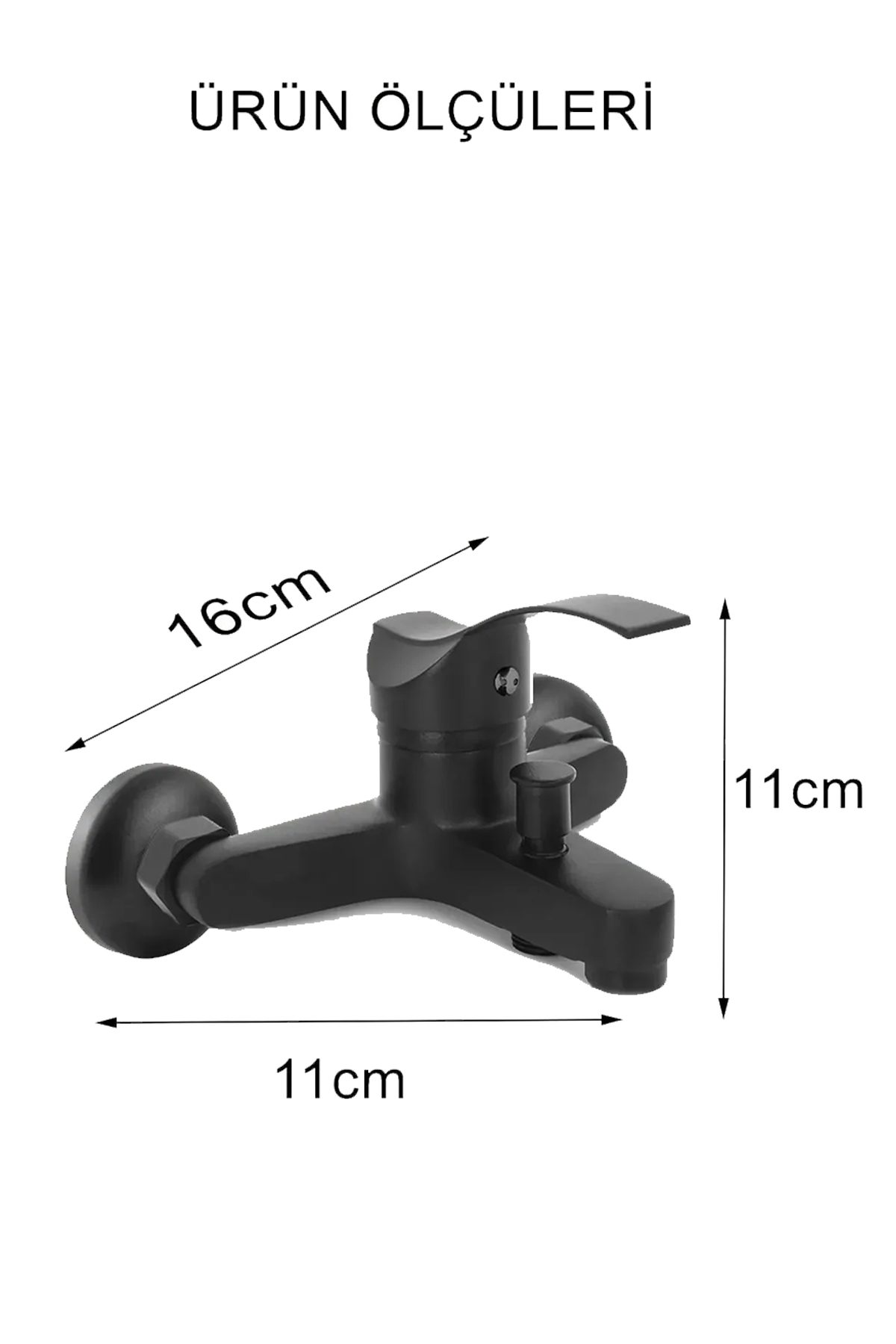 Dalgalı Kol  Siyah Duş Seti Pervaneli Duş Başlığı Duş Çeşmesi Lavabo Mutfak Bataryası