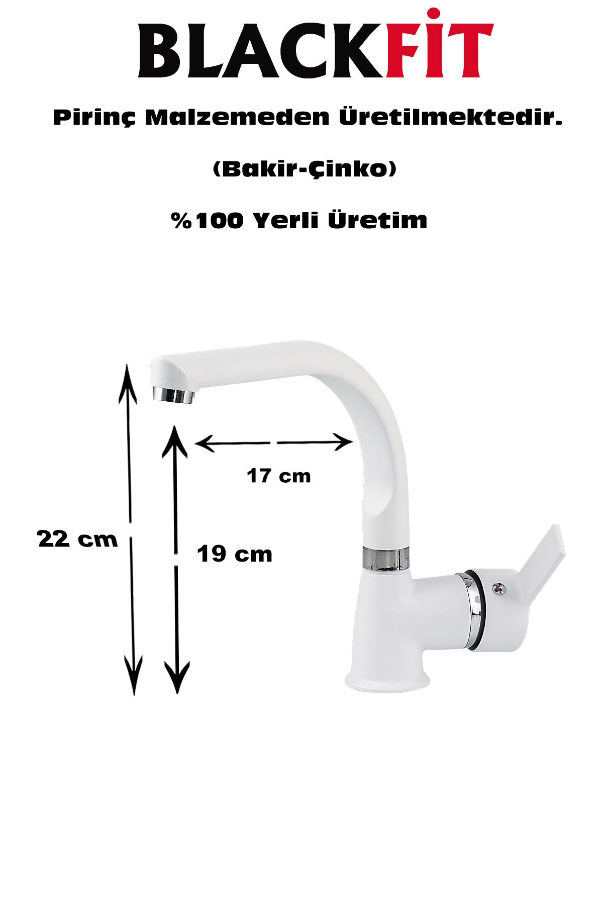 Beyaz Delta Lavabo Bataryası Banyo Bataryası Çift Su Girişli Lavabo Musluğu Çeşme 5 Yıl Garantili
