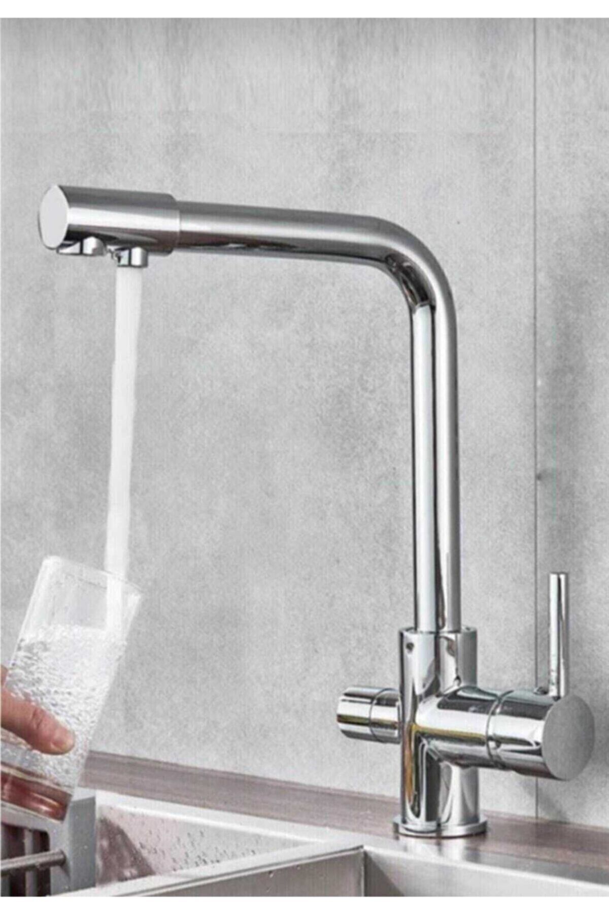 Inox Arıtmalı Lüks Mutfak Bataryası (SICAK SOĞUK GİRİŞLİ, PİRİNÇ MALZEME)