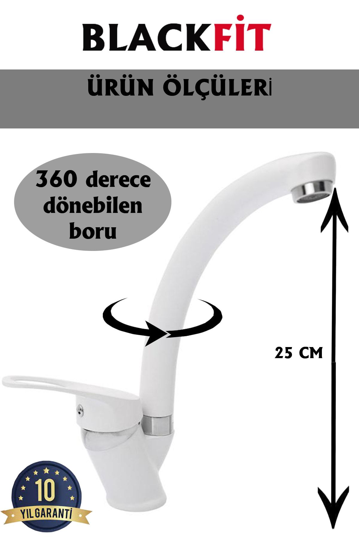 Beyaz Mix Lavabo Bataryası Çift Su Girişli Aç Kapa Banyo Bataryası