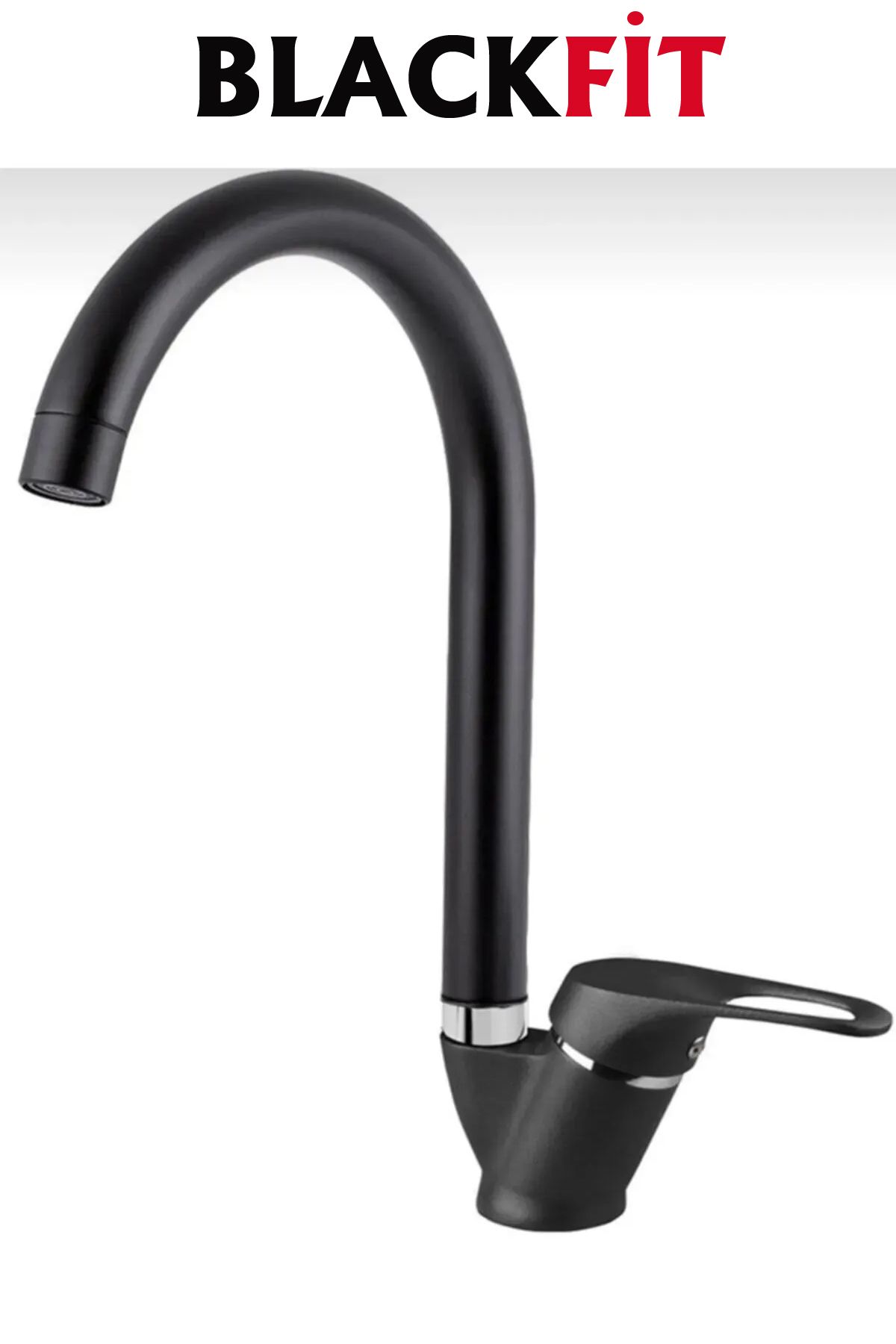 Siyah Yağmurlama Tepe Duş Seti Banyo Mutfak Lavabo Bataryası Çift Su Girişli