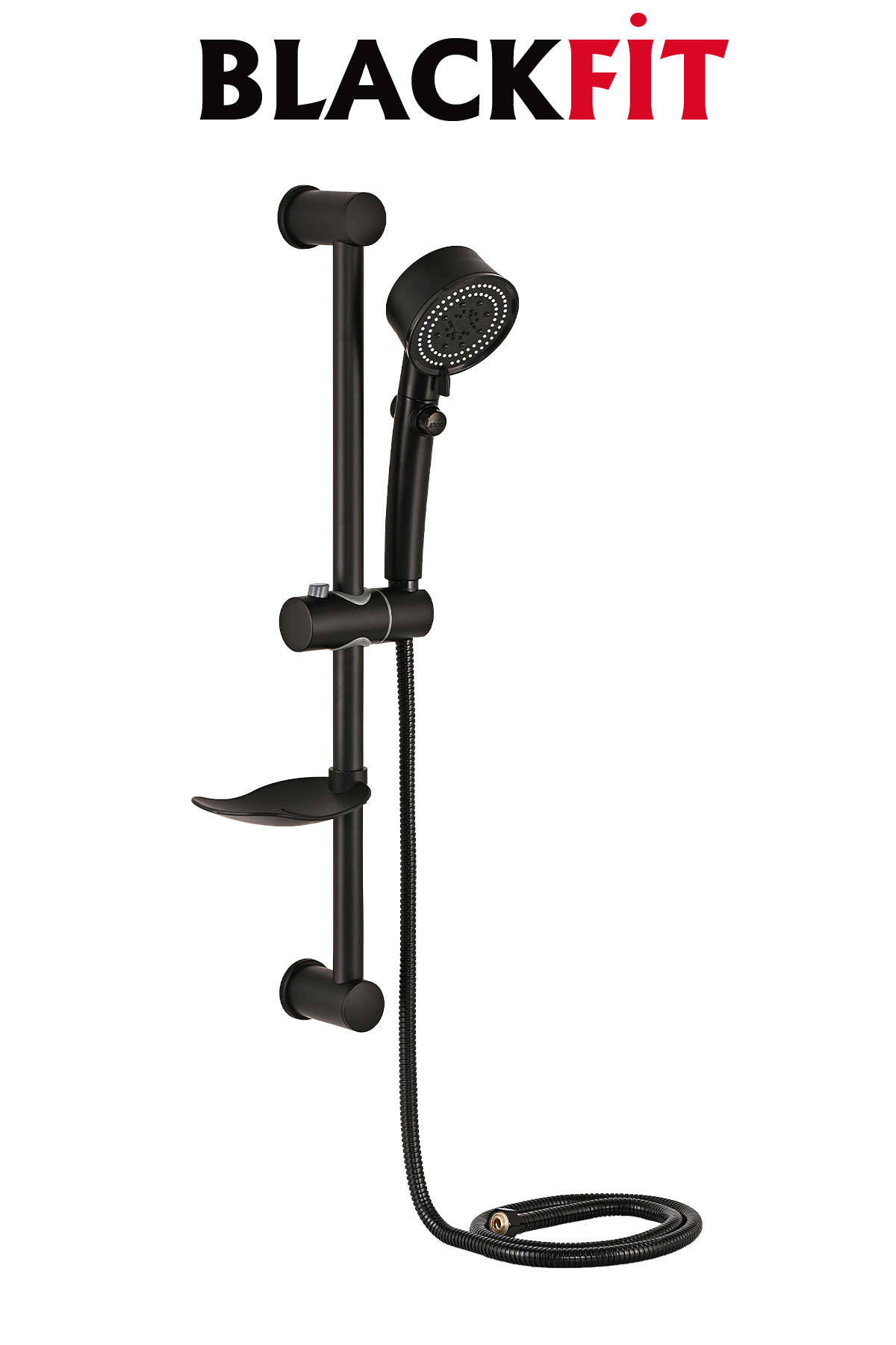  Siyah Duş Seti Pervaneli Duş Başlığı Duş Çeşmesi Banyo Duş Bataryası Duş Çeşmesi