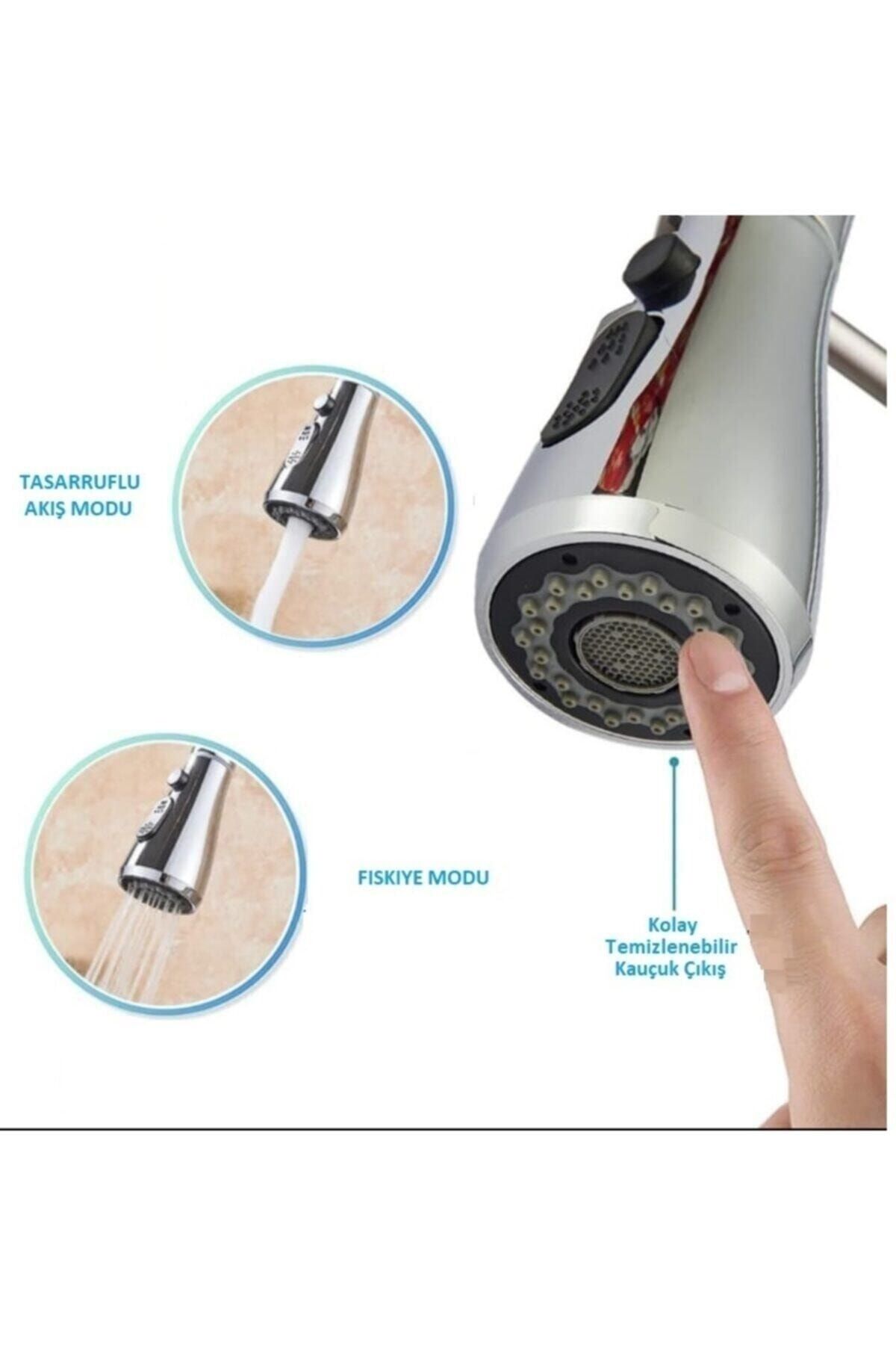 Şık Tasarım Modern Görünümlü Spiralli Eviye-mutfak Bataryası