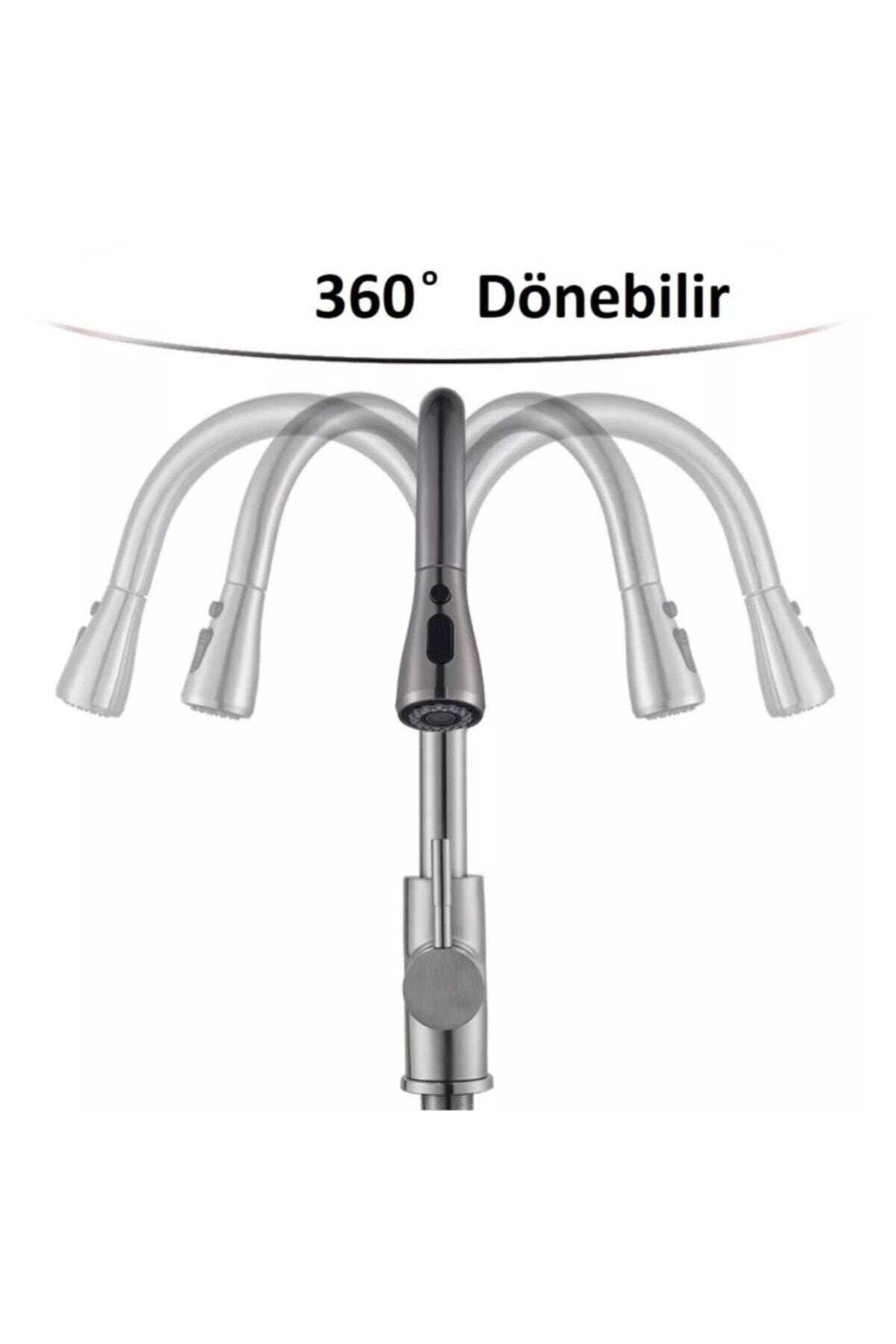 Şık Tasarım Modern Görünümlü Spiralli Eviye-mutfak Bataryası