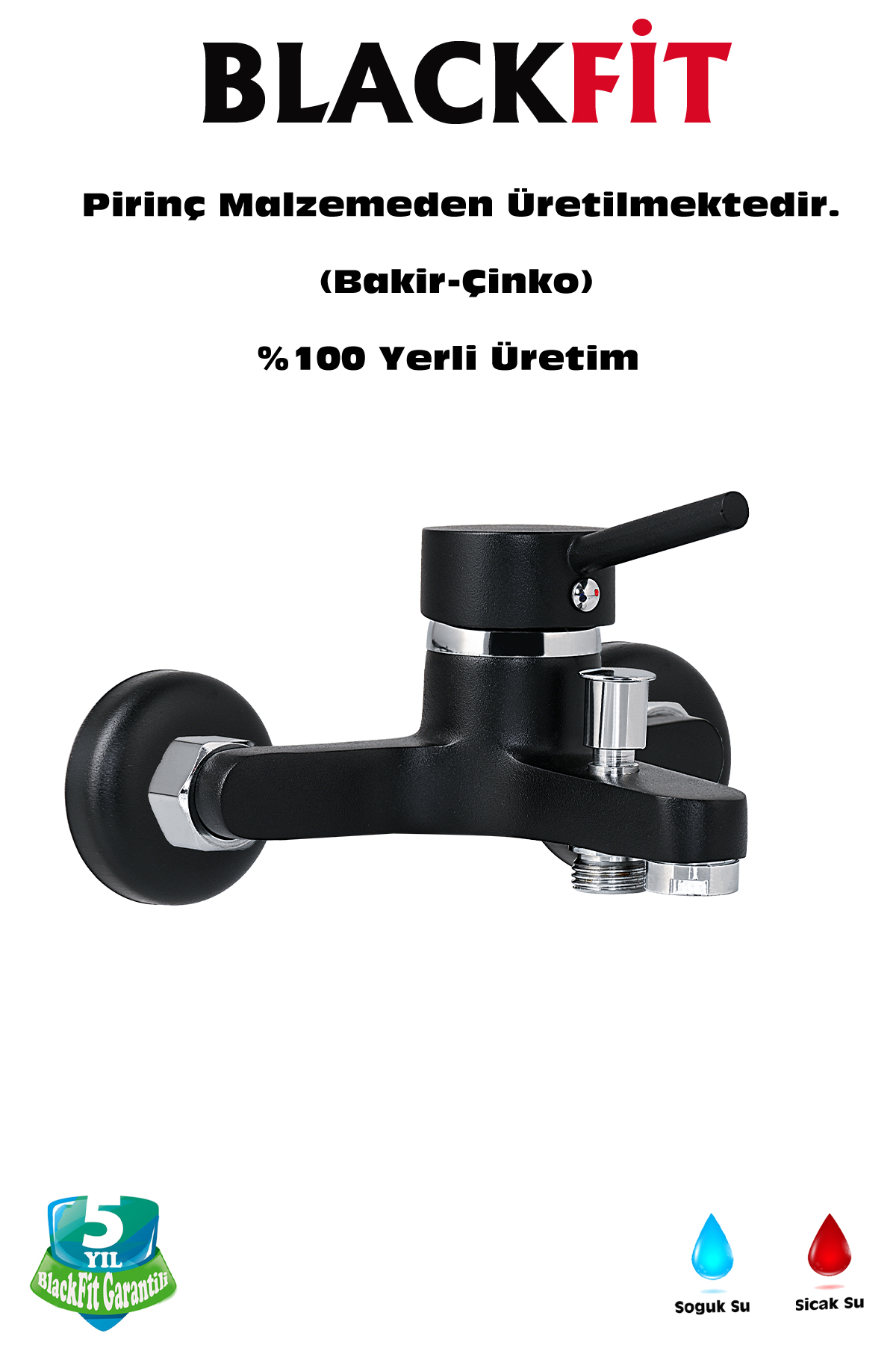  Siyah Duş Seti Pervaneli Duş Başlığı Duş Çeşmesi Banyo Duş Bataryası Duş Çeşmesi