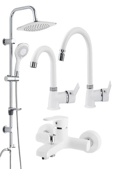 Banyo Çeşmesi Duş Bataryası 5 yıl Garantili %100 Pirinç