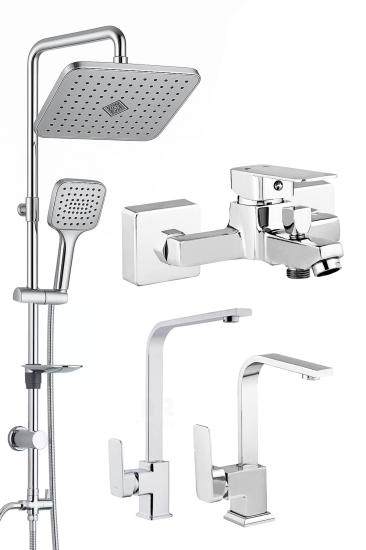  Tepe Duş Seti Duş Başlığı Mutfak Banyo Bataryası 
