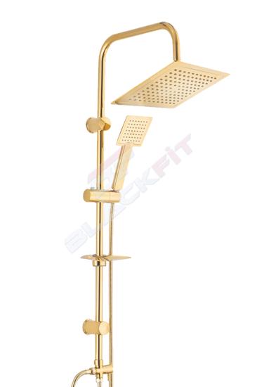 Gold Tepe Duş Seti Yağmurlama Duş Başlığı Duş Robotu