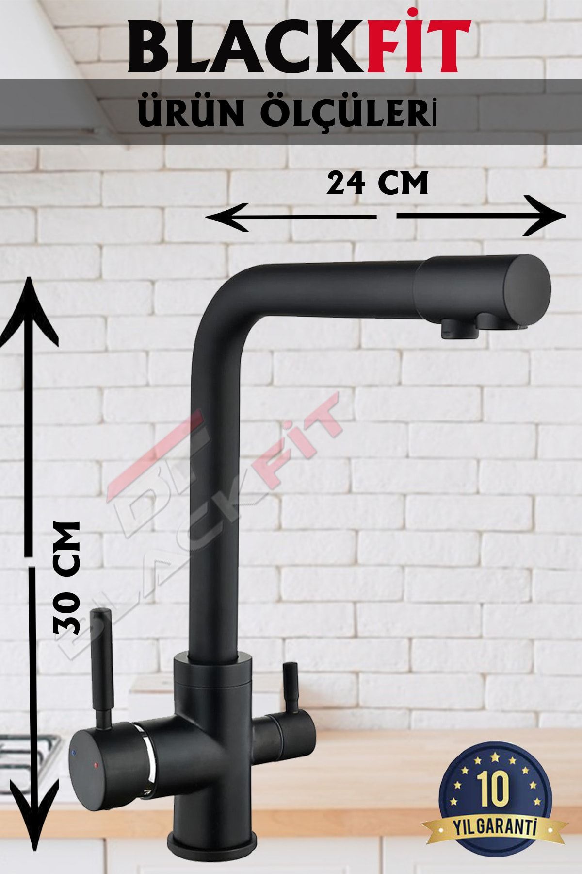 Banyo Siyah Sürgülü Duş Seti Banyo Bataryası Arıtmalı Batarya Lüks Set Garantili